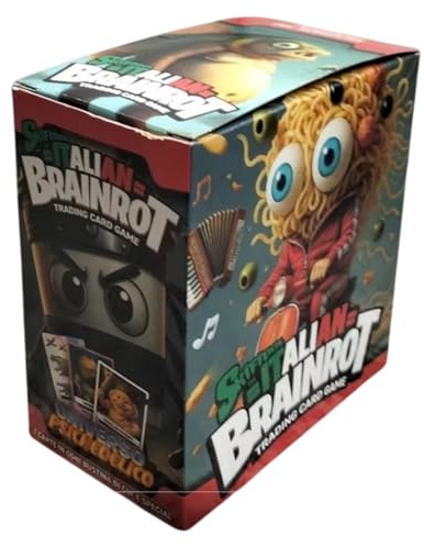 PRESTIGE & DELUXE Boîte de 12 sachets Skifidol Italian Brainrot mix psychédélique - Trading Card Game - Jeu de cartes à collectionner + porte-clés sifflet