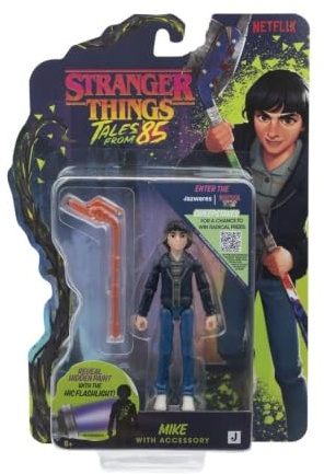 Stranger Things: Tales from '85 – STRT0015 – Mike Wheeler actionfigur, 10 cm, officiell figur med tillbehör