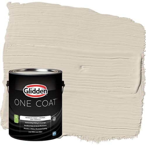 Glidden Interior Paint + Primer: Greige/Cool Concrete, One Coat, Eggshell, 1-Gallon