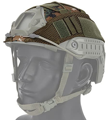 ACEXIER Taktiskt hjälmskydd airsoft jakt taktisk militär stridshjälm fodral CS krigsspel för snabb hjälm i storlek M/L Ops-Core PJ/BJ/MH typ snabb hjälm