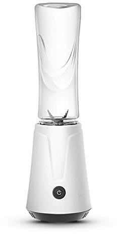 Juicer 600 ml hushållsbärbar elektrisk juicepress fruktsugare multifunktionell fashionabla 304 rostfritt stål 4 skarpa knivpressar vit