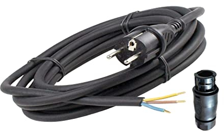 TRANGO 3 Meter Gummikabel ST-0105-3M+F AC-Anschlusskabel des Mikrowechselrichter H07RN-F 3x1,5mm² auf IP44 Schuko-Stecker inkl. Betteri BC01 Female Stecker für Hoymiles Deye Envertech Huayu Bosswerk