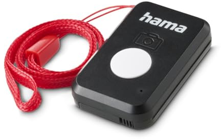 Hama | Disparador Bluetooth Fotos Selfies, Negro | Disparador movil Tablet Bluetooth 5.3 Alcance 10m Compatible Android iPhone iOS