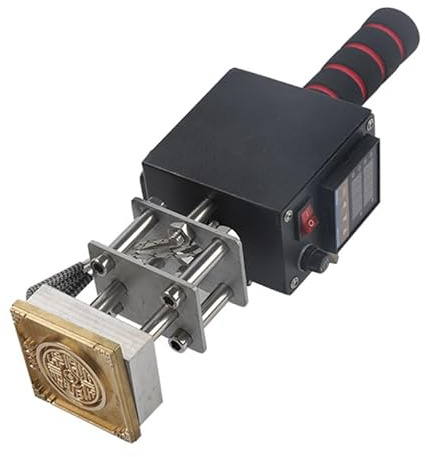 Macchina per Gonfiatura - Strumento Manuale di Stampaggio a Caldo 220V 500W per Pelle, Carta, Legno e Stampa a Foglia Personalizzata con Logo