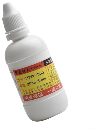 Pasta fundente de soldadura de acero inoxidable, 50 ml, fundente líquido para soldar acero inoxidable, chapa galvanizada, níquel, cobre y hierro, soldadura fácil de aplicar