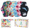 PHOGARY Lot de grandes serviettes hygiéniques réutilisables et lavables en bambou avec ailettes à 4 couches pour flux abondant et pour la nuit 25,4 cm avec sac