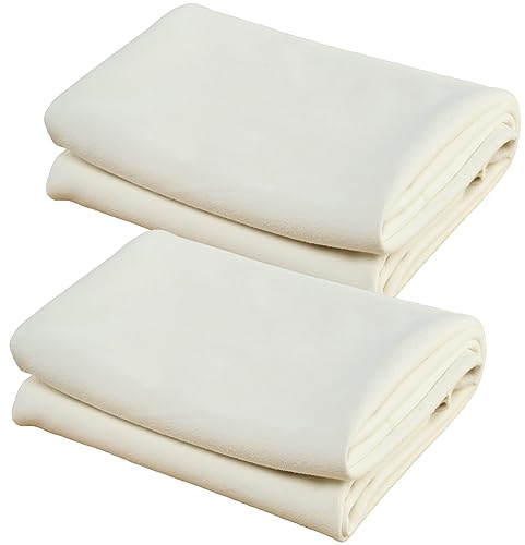 BloomSesame Natürliche Fensterleder-Reinigungstuch in normaler Form zum Autotrocknen von Leder – 38,1 x 63,5 cm, 2 Stück, Schaffell, Waschlappen, Präzisionsinstrumente, Reinigungstuch