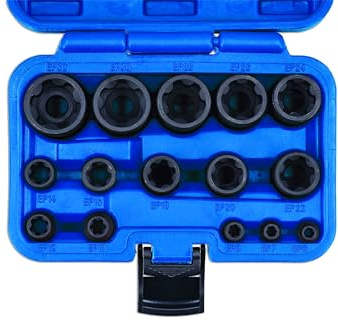 Laser 8692 EP Star Impact Socket Set 15pc