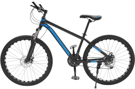 ARBGO Premium Mountainbike in 26 Zoll, Fahrrad für Jungen Mädchen Damen und Herren Scheibenbremse vorne und hinten Verstellbarer Sitz 21 Gang Schaltung Vollfederung