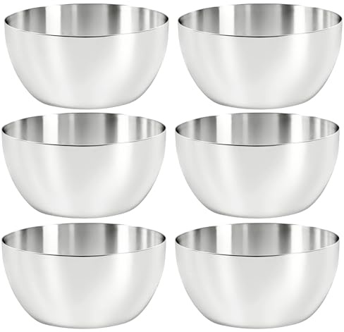 WG inc skålar i rostfritt stål, set med 6 (6, 180 ml)