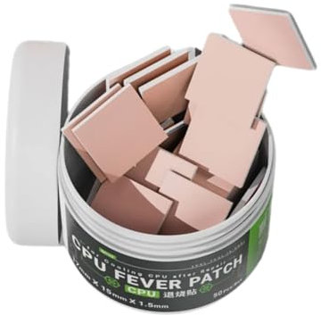 YIGZYCN 50 almohadillas de silicona conductoras térmicas reutilizables para mejorar el rendimiento del dispositivo