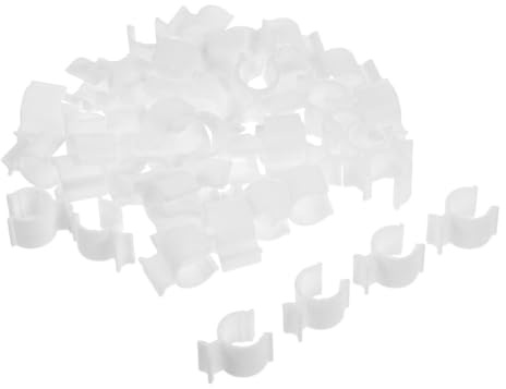 Clip di Bloccaggio per Pompa Flacone Lozione Bianco 100 Pezzi