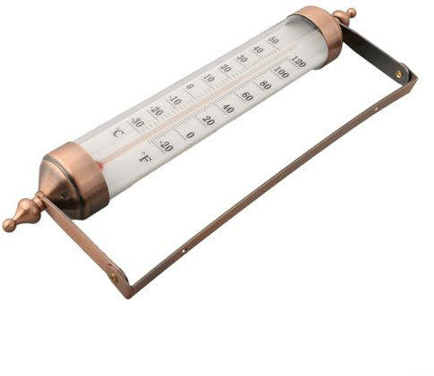 Noteflora Indoor Outdoor 10-Inch Steel Thermometer with Dual Temperature Scale for Home Garden Yard Pool Kitchen Office Hotel School Warehouse Wall Mount