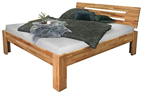 Betten-ABC Bubema-Solo Kernbuche-Bett massiv Natur, Bio-geölt, Größe 140 x 200 cm