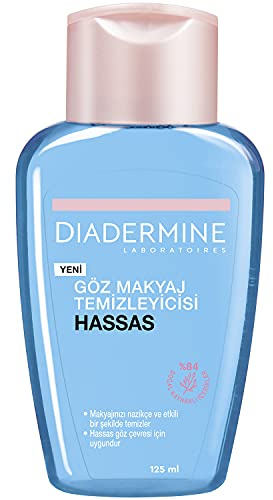 Diadermine - Desmaquillador de ojos, 2 uds de 125ml (250ml), Elimina el maquillaje de manera eficaz sin irritar la piel