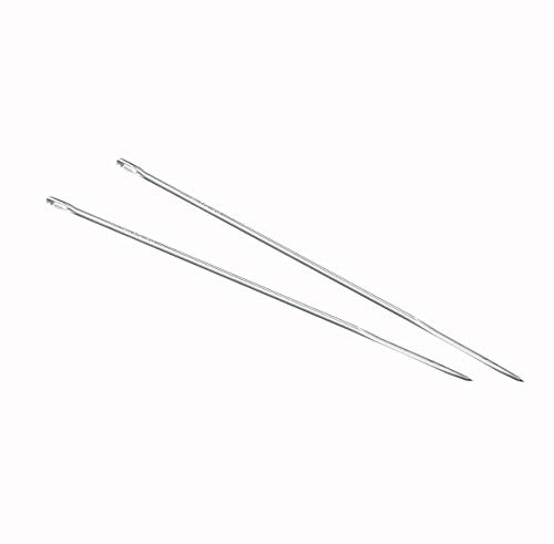 HIC Harold Import Co. 2417/2 Trussing Needle for Turkey, Poultry and Stuffed Roasts, Made in France, 18/8 Stainless Steel, 8-Inches, Set of 2