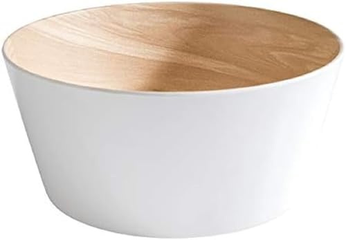 APS Schale „Frida“, Bowl, Melamin Schale, Ø 22 cm, 10,5 cm Höhe, weiß/beige, für 2,2 Liter Inhalt