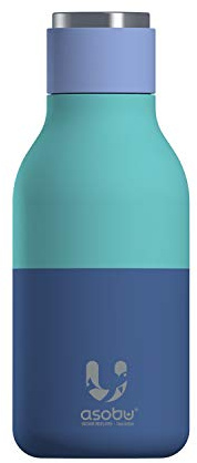 ASOBU - Urban - Edelstahl Isolierflasche Pastellblau 2-farbig