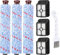 Bürstenrolle Filter Ersatzteile Kompatibel mit Bissell CrossWave, 3 Bürste und 3 Vakuum Filter Zubehör für Bissell Crosswave 1785, 2306, 2305 Serie