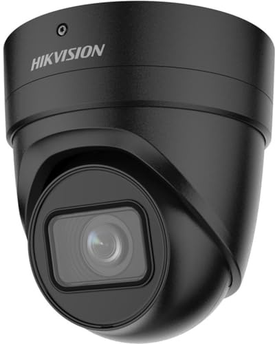 Hikvision DS-2CD2H46G2-IZS(2.8-12mm)/C/O-STD/Black Turret Überwachungskamera mit 4 Megapixel, bis zu 40m Beleuchtung, professionelle Überwachungskamera, Acusense Kamera mit Fehlalarmfilter