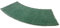 Badematte Runddusche, Mikrofaser Duschmatte Halbrund Viertelkreis, Rutschfeste Hochflor Gebogen, Waschbar für Eckdusche, 40 X 100 cm, Grün