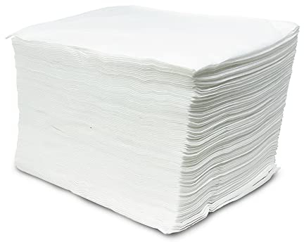 MUNTRADE 800 Stück Einweghandtücher aus Spunlace Vliesstoff 40 x 50 cm Weiß für Friseur, Kosmetikstudio