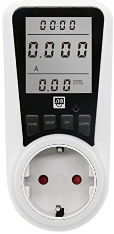 SHX Energiekosten-Messgerät SHX-PM05FW - Stromkosten im Überblick - Datenspeicher via Akku - großzügiges LCD-Display - einfache Bedienung