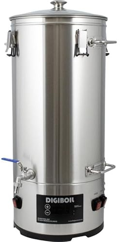 Kegland DigiBoil Electric Kettle - 35 Liters / 9.25 Gallons (110V) | 1500W Power | Digital Temperature Control | Stainless Steel | Beer Brewing Machine