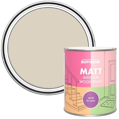 Rust-Oleum Beige Interior Wood Paint in Matt Finish - Hessian 750ml