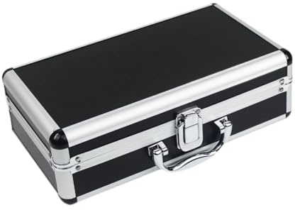 Sharplace Boîte à outils en alliage d'aluminium, mallette de transport, valise en métal polyvalente, conteneur d'instruments, étui rigide, mallette à outils de, 30 Cm X 17 Cm X 9.5