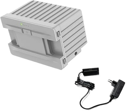 15600 mAh Autokühlschrankbatterie, kompatibel mit Alpicool CFJ/TWW/CFIM/CFG/CFW, 12/24 V DC und 120–240 V AC, Gefrier-/Kühlschrankkühler, for Auto, Wohnmobil, Camping und Heimgebrauch(White-EU-plug)