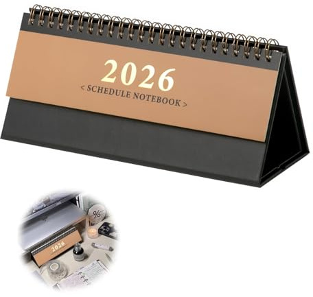 RTRTGS Calendario Internazionale da Tavolo 2026 Orizzontale, Pianificatore Settimanale da Tavolo, Agenda da Tavolo 2026, Calendario Settimanale, Da Ottobre 2025 a Dicembre 2026, 1 Settimana su 2