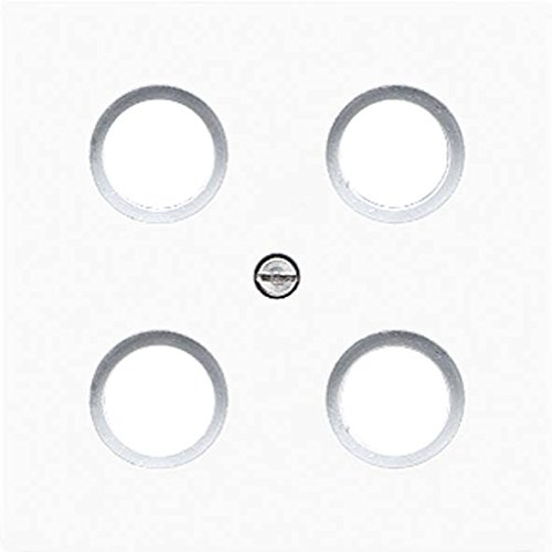 JUNG LS990 4SAT1 WW Abdeckung f. SAT-TV-Steckdose Alpinweiß Serie LS