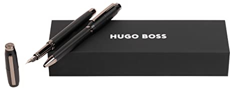 HUGO BOSS Stifte-Set Cone Black HPBP263A (Kugelschreiber & Füllfederhalter) | Geschenkbox