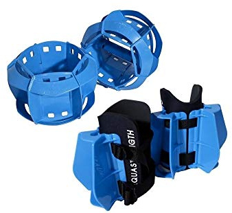 Aquastrength Total Body Bundle - Functional Aquatic Workout Equipment | Water Weights | Online Link Free Workout Programs and Demo Videos. Quick Start Guide Included with Shipment. (Blue)