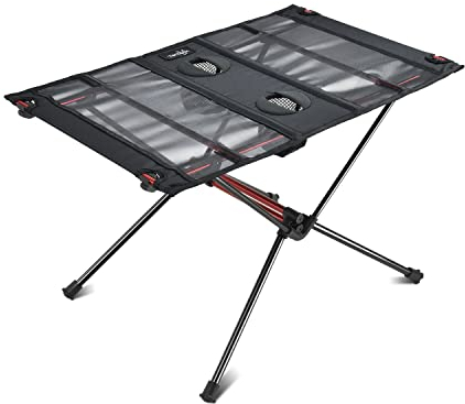 Tentock Ultraleichter Camping Tisch Klapptisch Aluminium Leicht Stabil Campingtisch Tragfähigkeit bis zu 30 kg Camping Zelten Wandern Reisen Picknick für Indoor (Tisch)