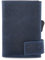SecWal Kartenetui mit Münzfach Druckknopf (Blau Hunter)