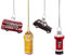 Sass & Belle London Mini-Kugel-Set: Hängende Dekoration, Weihnachtsbaumschmuck, Rot, Gold, Schwarz, Weihnachten