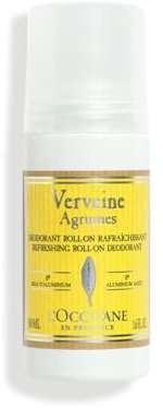 L'OCCITANE Citrus Verbena Roll-On Deodorant 50ml | Vegan & 97% Readily Biodegradable | Luxury & Clean Beauty Stick Deodorant for All Skin Types