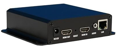 Wilxisum HDMI till Ethernet/IP/RTSP H.265 H.264 videokodare, för livestreaming på Facebook/YouTube/Ustream/Wowza-plattformar, stöder SRT/RTMP/RTMPS/RTSP/UDP/HTTP TS/HLS/MP4/HTTP FLV