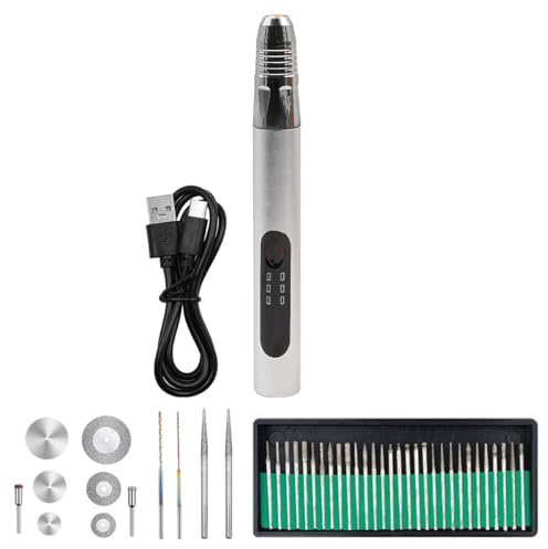 Namvo Electric Engraving Pen Tool Kit Bärbart sladdlöst graveringsverktyg USB uppladdningsbart för smyckesgravering
