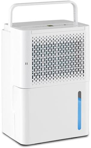 SOARS Luftentfeuchter 12L/24h, Mobiler Raumentfeuchter mit 3 Modi, Entfeuchter mit 24H Timer, Autoabschaltung, Abtauen, LED Display, Luftentfeuchter elektrisch für Wohnung, Keller