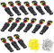 Huamirra Kabel Steckverbinder Stecker 15 Pcs, Wasserdicht Schnellverbinder,2 Polig Wasserdicht Schnellverbinder, Mit Draht für Auto, KFZ, LKW, Kayak, Boote, Roller, Motorrad