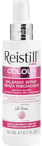 Reistill Balsamo Spray Senza Risciacquo per Capelli Colorati, Protezione del Colore, Prevenzione delle doppie punte, Azione anti-crespo, con Olio di Cartamo 200 ml