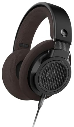 Philips CENTURY 9000 Series Wired Open-Back Headphones SHP9500CY/00 “The Freddie” | Retro Over-Ear Hi-Fi Headphones with 50mm Drivers, 3m Cable, Gold-Plated Jack & Comfort Headband