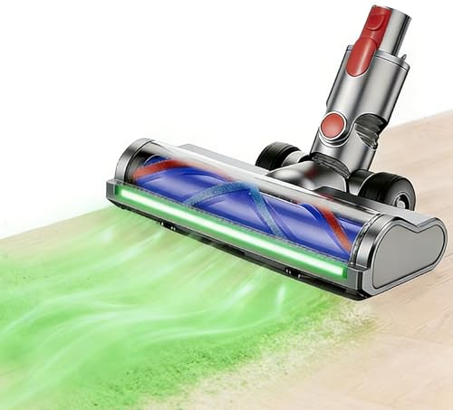 Cepillo de repuesto compatible con Dyson V11 V15 V10 V8 V7, cabezal de limpieza con detección de polvo, accesorio de aspirador para parquet, suelos duros y alfombras, limpieza eficaz