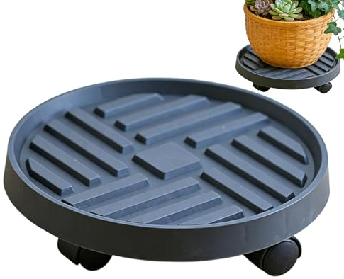 Soporte para Ruedas genérico – Monopatín Resistente para Maceta | para Ruedas – Resistente Ayuda al Transporte de ABS para Balcones, terrazas, Espacios Interiores para Mover D