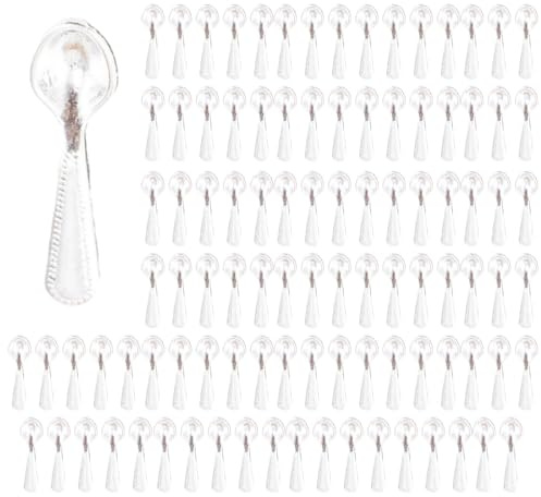 100x Stoviglie per Casa delle Bambole in 1:12 Accessori per Cucina per Casa delle Bambole Accessori per Mobili per Casa delle Bambole Cucchiaio, Cucchiaio d'Argento