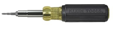 Klein Tools 32517 Multi-Bit Screwdriver / Tap Tool with 6 Common Tap Sizes, 4 Screwdriver Tips, and 3 Nut Driver Sizes