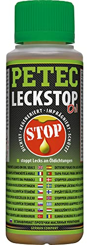PETEC Öl Leck Stop Ölverlust Stop Spezial Additiv für Motoröl, Getriebeöl, Maschinenöl. 150 ml Ölstopp Auto beseitigt Lecks an Dichtungen für Benzin und Diesel Motoren 80150